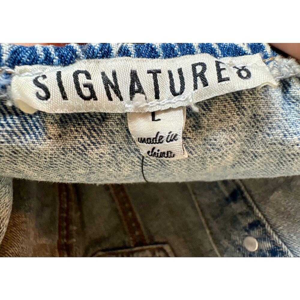 NWT Signature 8 Halter Style Jean Dress - Women's Large - Picture 7 of 10